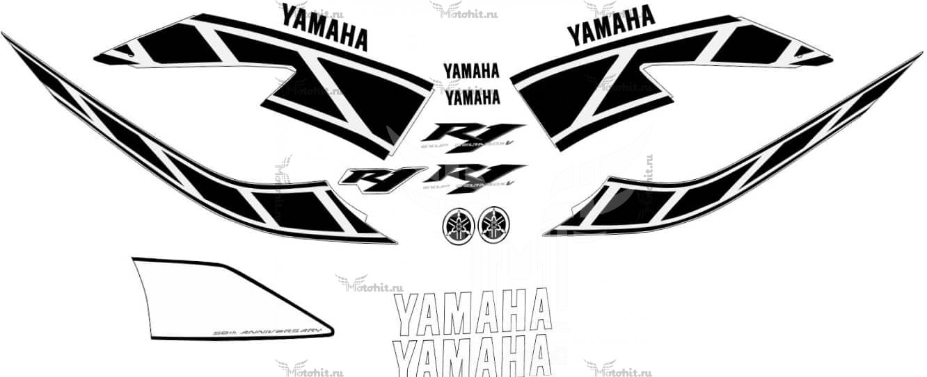 Decals for Yamaha YZF-R1 2006 ANIVERSARY