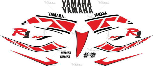 Decals for Yamaha YZF-R1 2006 ANIVERSARY-RED