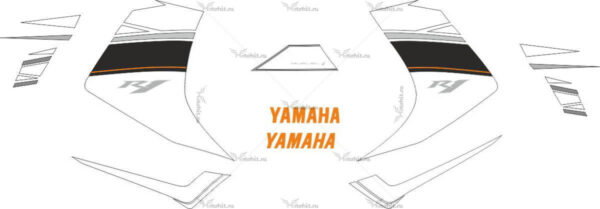 Decals for Yamaha YZF-R1 2008 BLUE