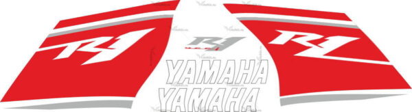 Decals for Yamaha YZF-R1 2008 RED