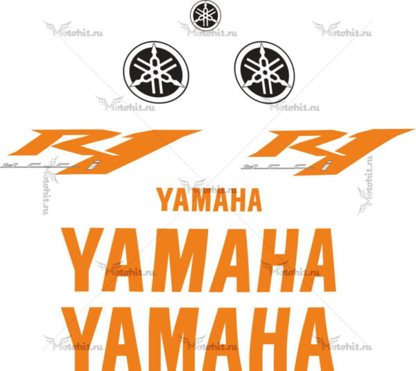 Decals for Yamaha YZF-R1 2009 TXT