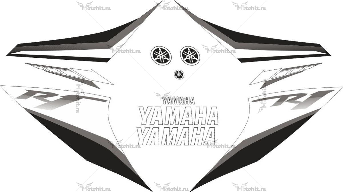 Decals for YAMAHA YZF-R1 2007-2008