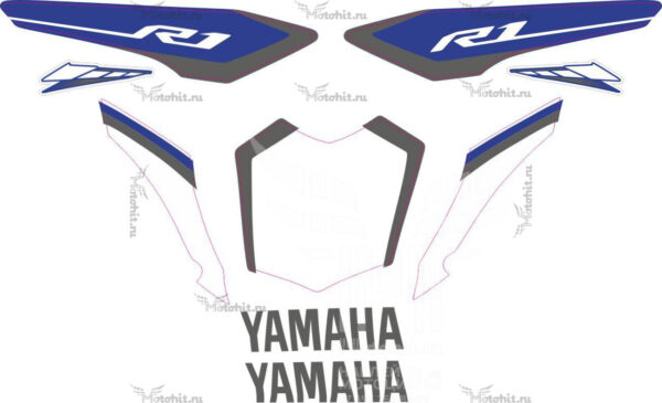 Decals for Yamaha R1-2015 blue