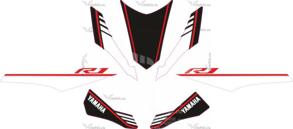 Decals for Yamaha-R1 2015-2016 red