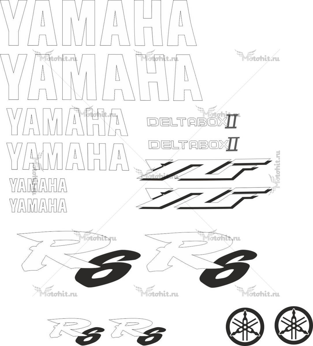Decals for Yamaha YZF-R6 1999 2