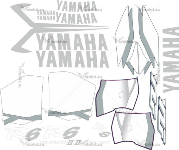 Decals for Yamaha YZF-R6 2001 MINI