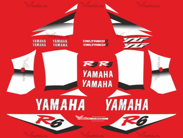 Decals for Yamaha YZF-R6 2002 GRADIENT