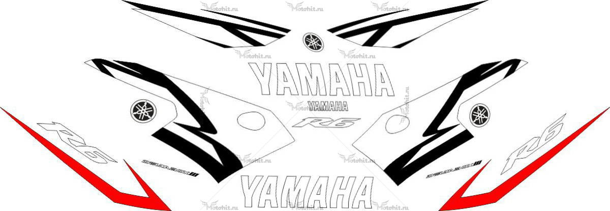 Decals for Yamaha YZF-R6 2004 FULL
