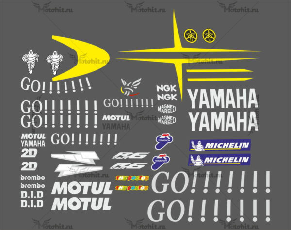 Decals for Yamaha YZF-R6 2004 GO!!!
