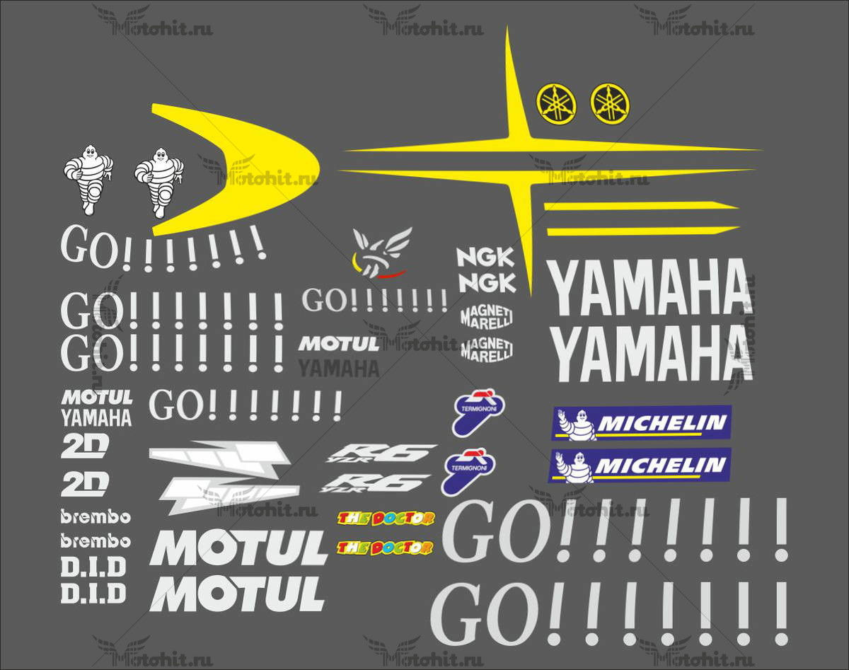 Decals for Yamaha YZF-R6 2004 GO!!!