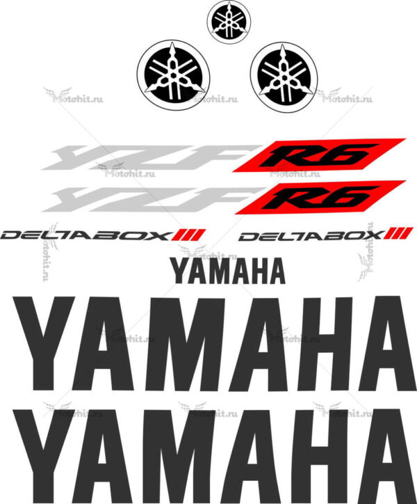 Decals for Yamaha YZF-R6 2005 LOGOS