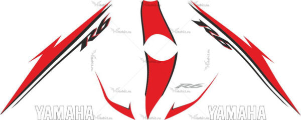 Decals for Yamaha YZF-R6 2007 RED