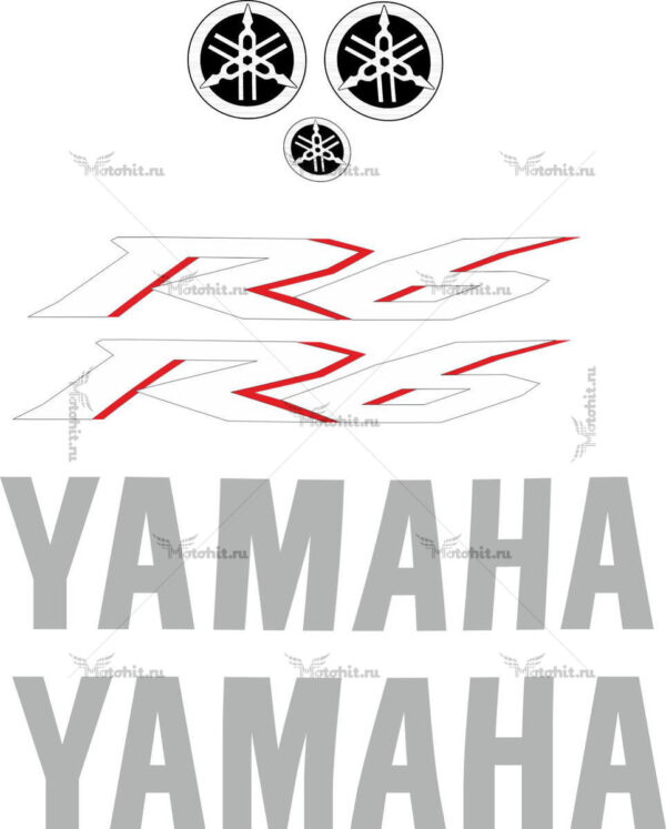 Decals for Yamaha YZF-R6 2007 TXT