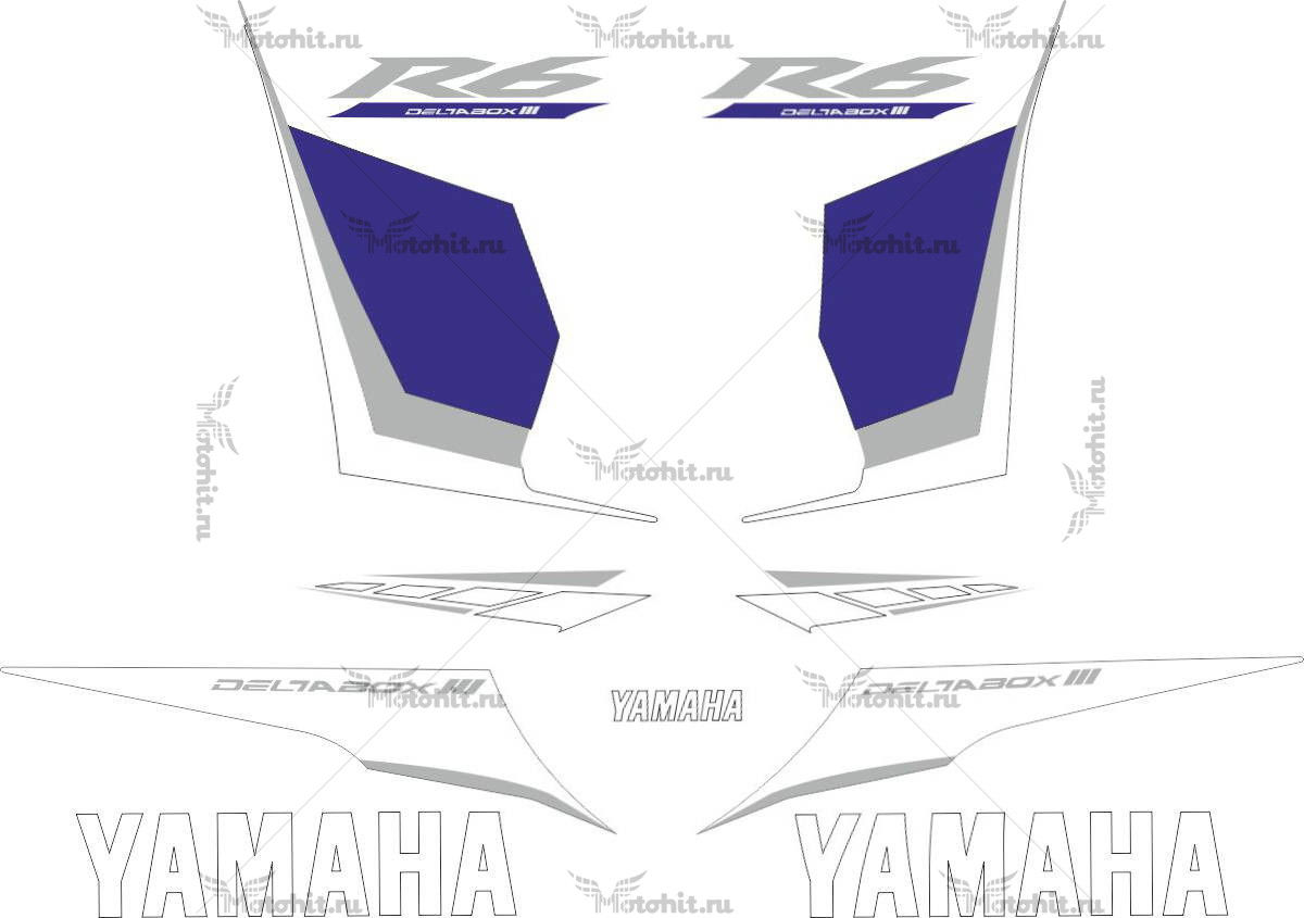 Decals for Yamaha YZF-R6 2008