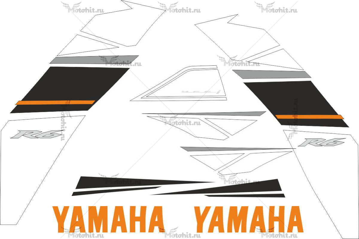 Decals for Yamaha YZF-R6 2008-2009