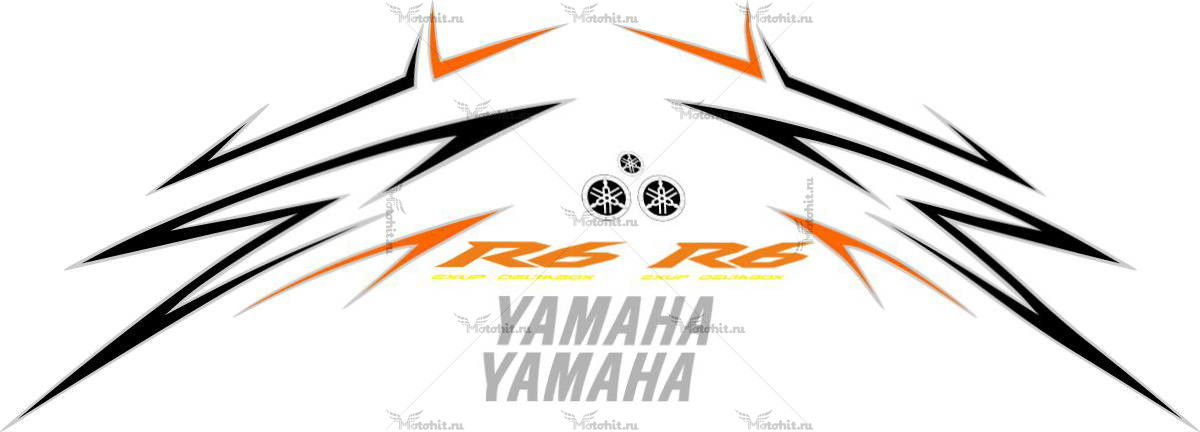 Decals for Yamaha YZF-R6 2009 ORANGE