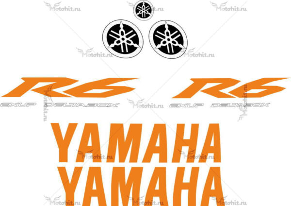 Decals for Yamaha YZF-R6 2009 ORANGE-2
