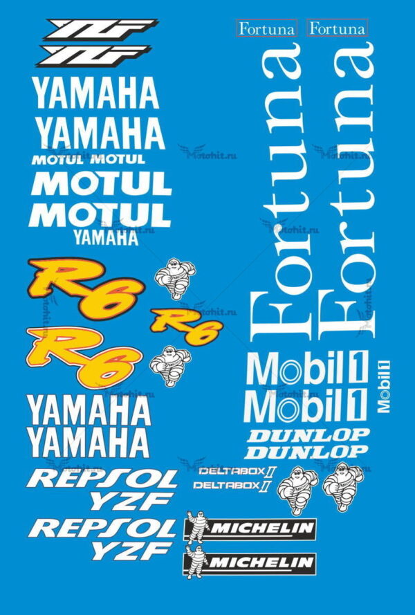 Decals for Yamaha YZF-R6 TELE