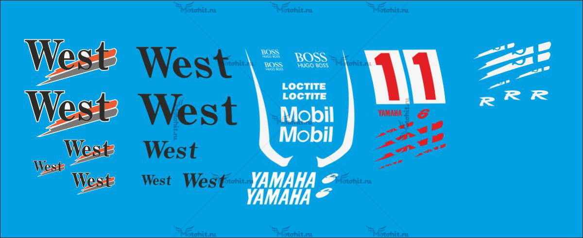 Decals for Yamaha YZF-R6 WEST