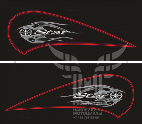 Decals for Yamaha xvs 650 dragstar custom 2011