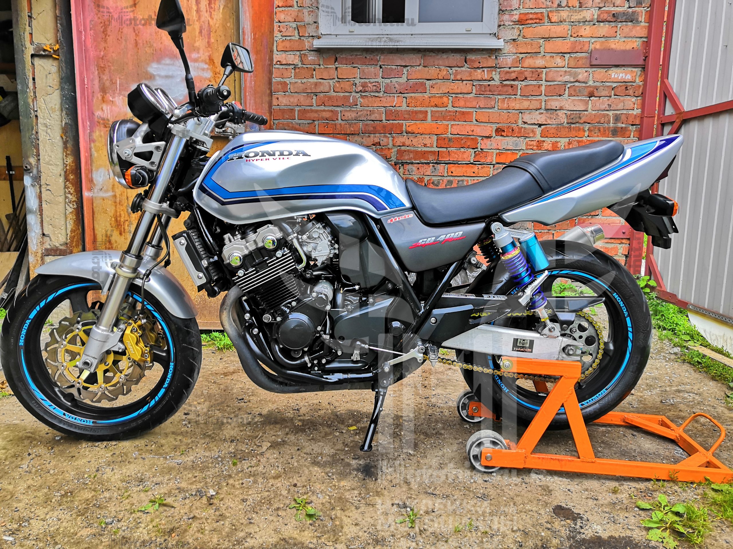 Decals for Honda CB-400 1999-2001 VTEC-1 Blue - Image 2