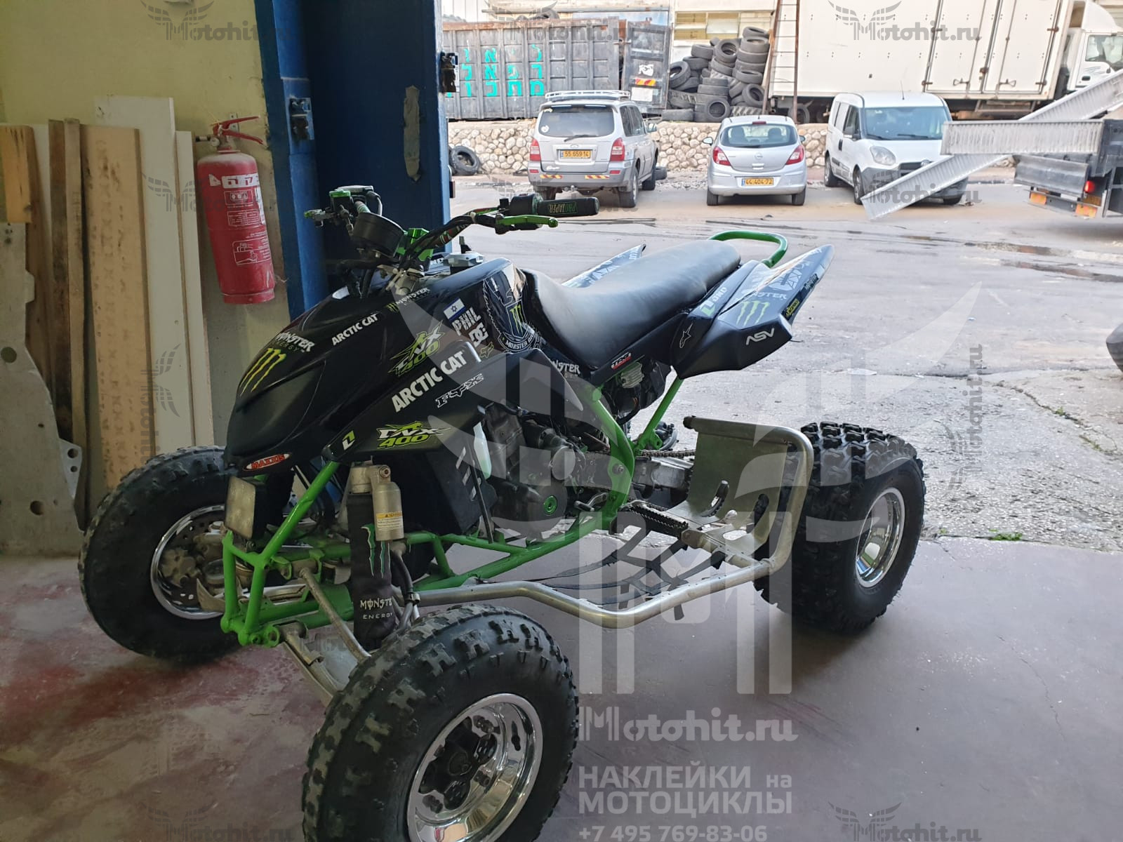 Decals for ARCTIC CAT DVX-400 MONSTER-ENERGY - Image 2