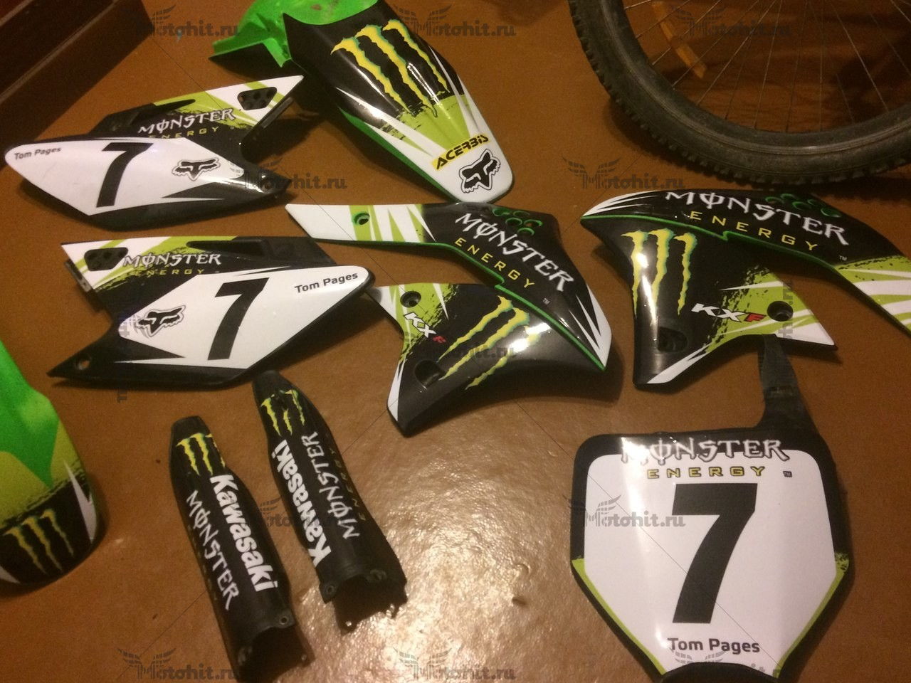 Decals for Kawasaki KXF-250 MONSTER-LIGHT 2006-2008 - Image 3