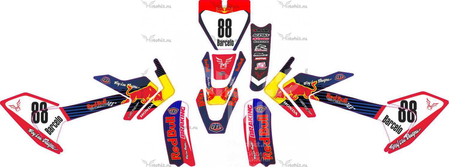 Decals for BRZ X2 Red bull