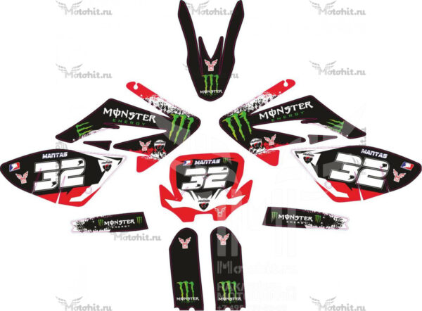 Decals for CRF-70 MOD1 BLACK RED MONSTER