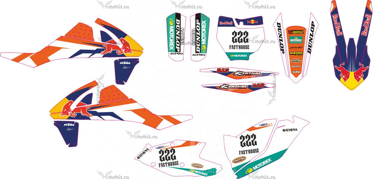 Decals for AVANTIS FX-BASIC(LUX) KTM Style