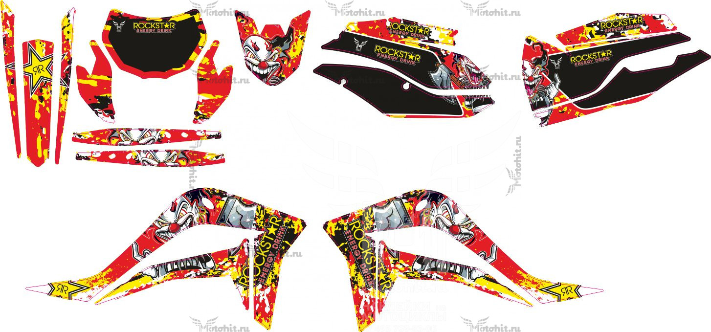 Decals for KAYO K4 RED-CLOWN