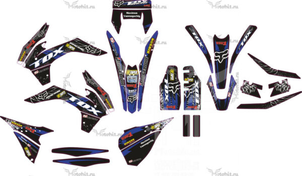 Decals for Motoland TT-250 dark FOX