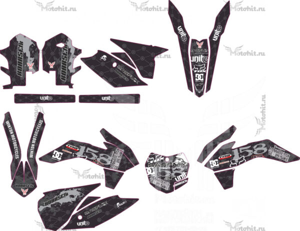 Decals for ZUUM CR300 NC unit 158