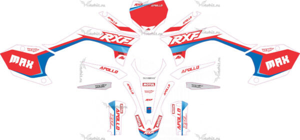 Decals for APOLLO RXF WHITE-RED-BLUE MAX