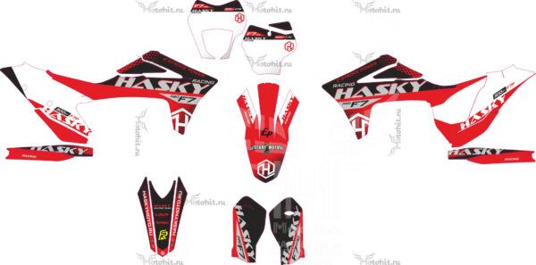 Decals for HASKY F7 2023 Red-Black