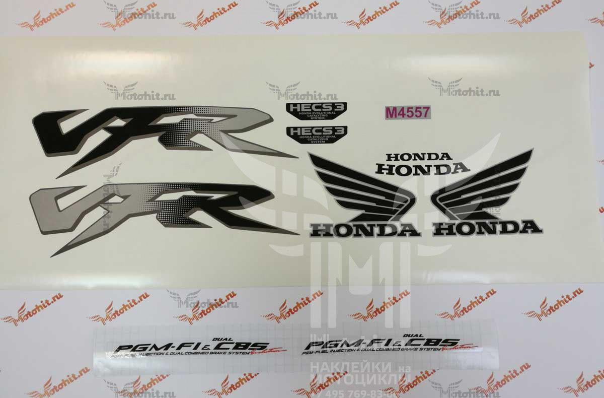 Decals for Honda VFR-800-FI 1998-2001 SILVER - Image 2