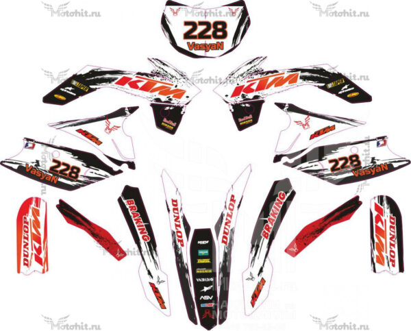 Decals for Kayo K1 KTM Style