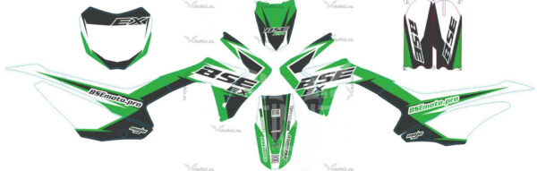 Decals for BSE-EX-125-2020 green (old dx plastic)