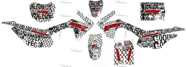 Decals for BSE-EX-MAX-13-2020 (white-red)