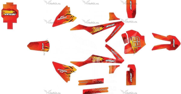 Decals for BSE-CC-KIDS-2021 LIGHT RED