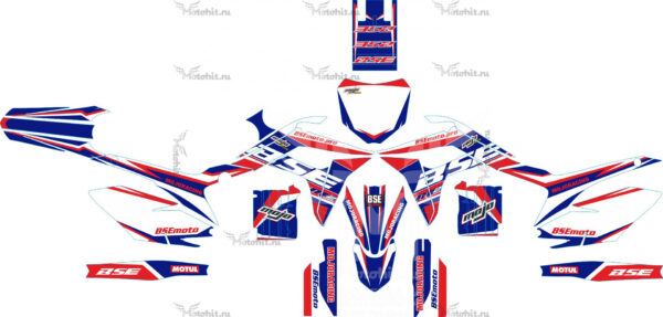 Decals for BSE M2-2020+ BLUE RED