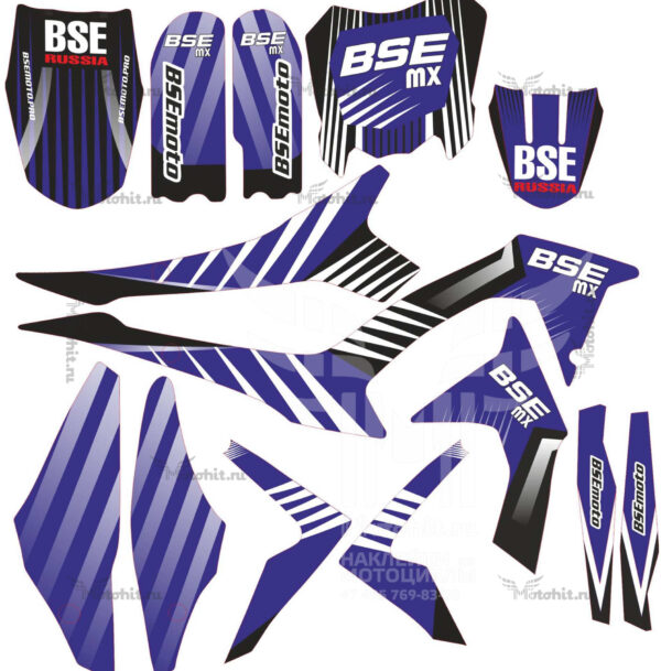 Decals for BSE-MX DARK-BLUE