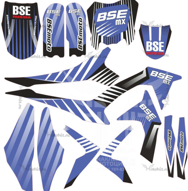 Decals for BSE-MX-2018 BLUE