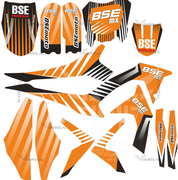 Decals for BSE-MX-2018 ORANGE