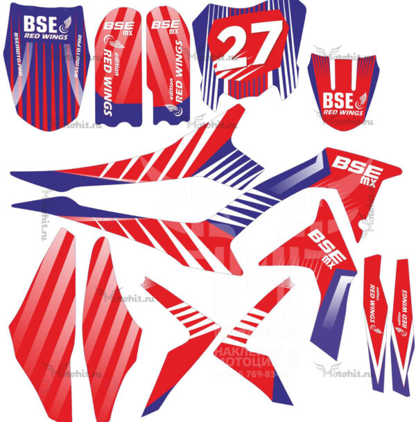 Decals for BSE-MX-2018 RED