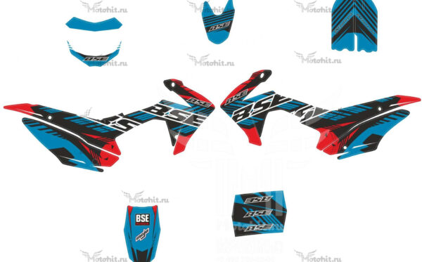Decals for BSE PH10 125-150CC 2018 BLUE RED