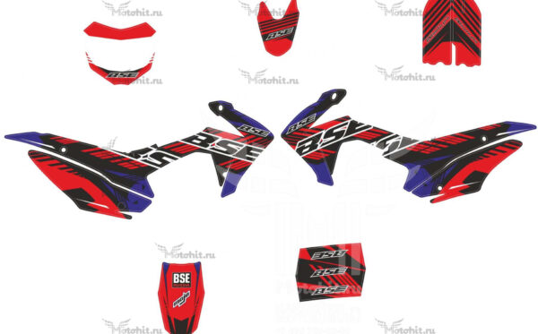 Decals for BSE PH10 125-150CC 2018 RED BLUE