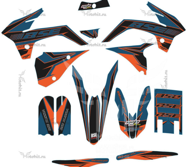 Decals for BSE-Z2-2020 BLUE-BLACK-ORANGE