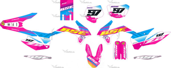 Decals for BSE-Z2 PINK-BLUE 2020+