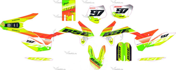 Decals for BSE-Z2 GREEN-ORANGE 2020+